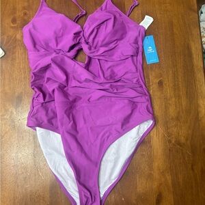 Purple One Piece Swimsuit